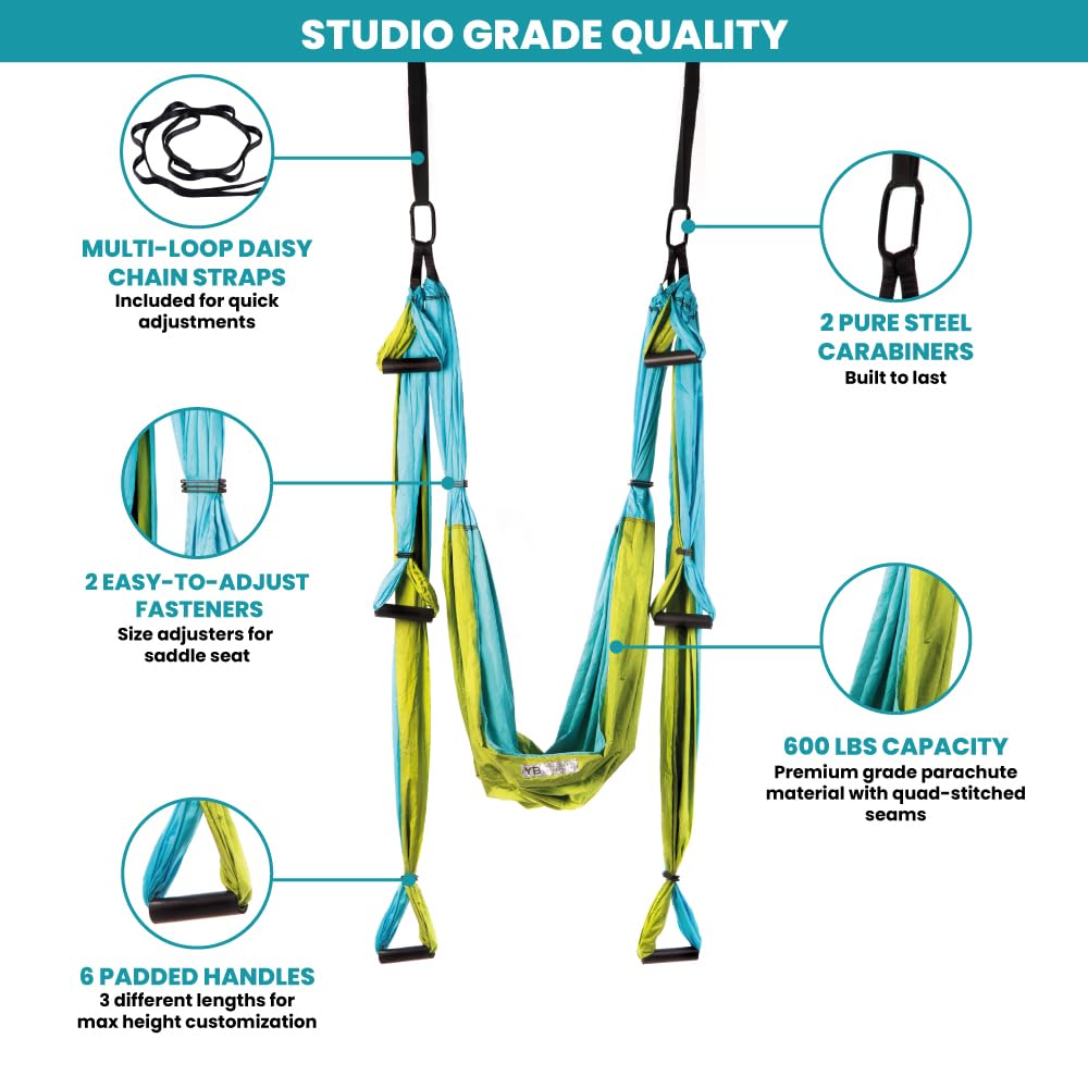 Swing Set for Back Pain Relief Inversion Therapy - Yoga Trapeze Official Imagery - 6