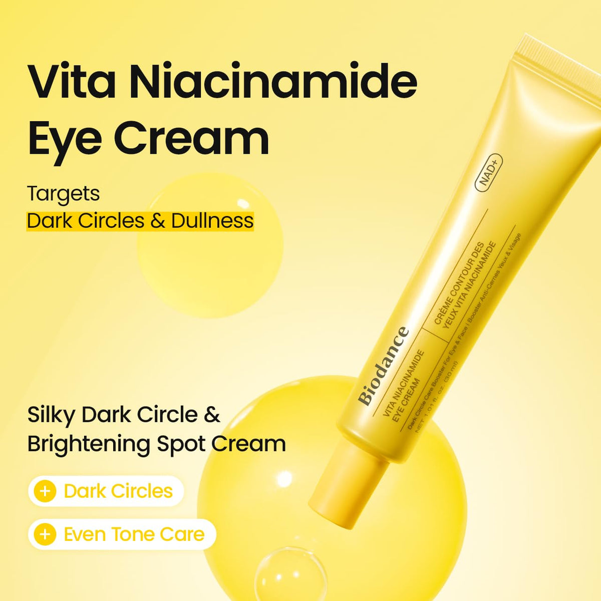 BIODANCE Vita Niacinamide Eye Cream Under Eye Cream for Dark - BIODANCE Official Imagery - 3