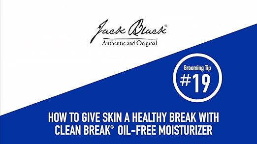 Elefair Jack Black Clean Break Oil-Free Moisturizer in 3.3 oz bottle, face moisturizer with lightweight, oil-free hydration.