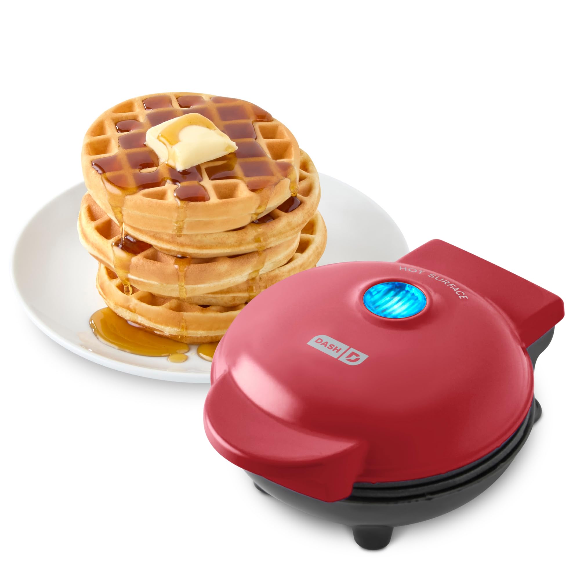 Dash Mini Waffle Maker, 4-Inch Nonstick Cooking Surface, Aqua - View 10