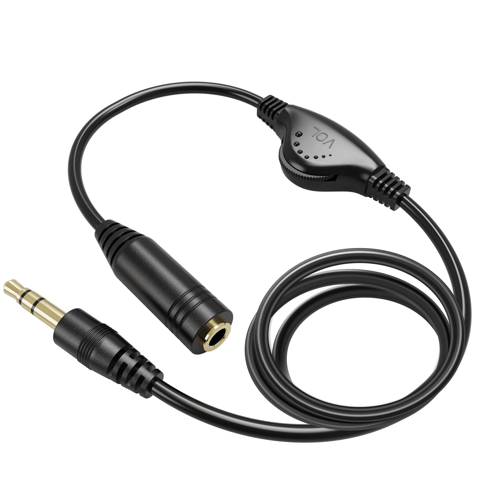 PChero 3.5mm Headphone Extension Cables, 2pcs 3.5mm Male to Femal by PChero - Angle View 10