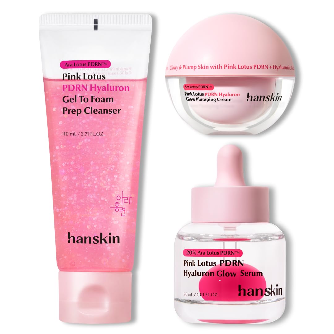 Hanskin Vegan PDRN Pink Glow Routine Set Gel to Foam - Hanskin Official Imagery - 2