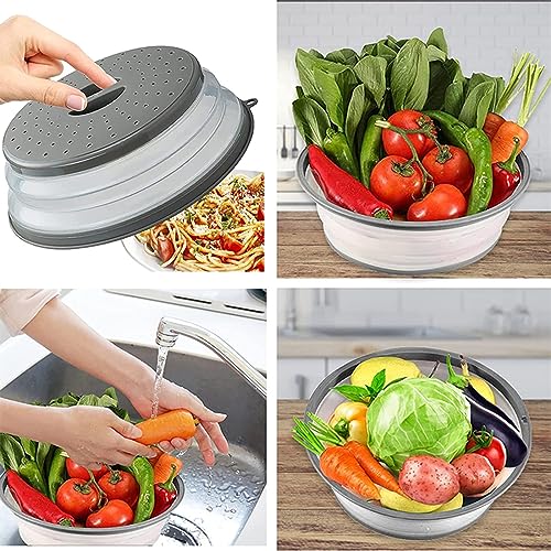 Microwave Splatter Cover Vented for Food, Splatter Guard & - Product Imagery