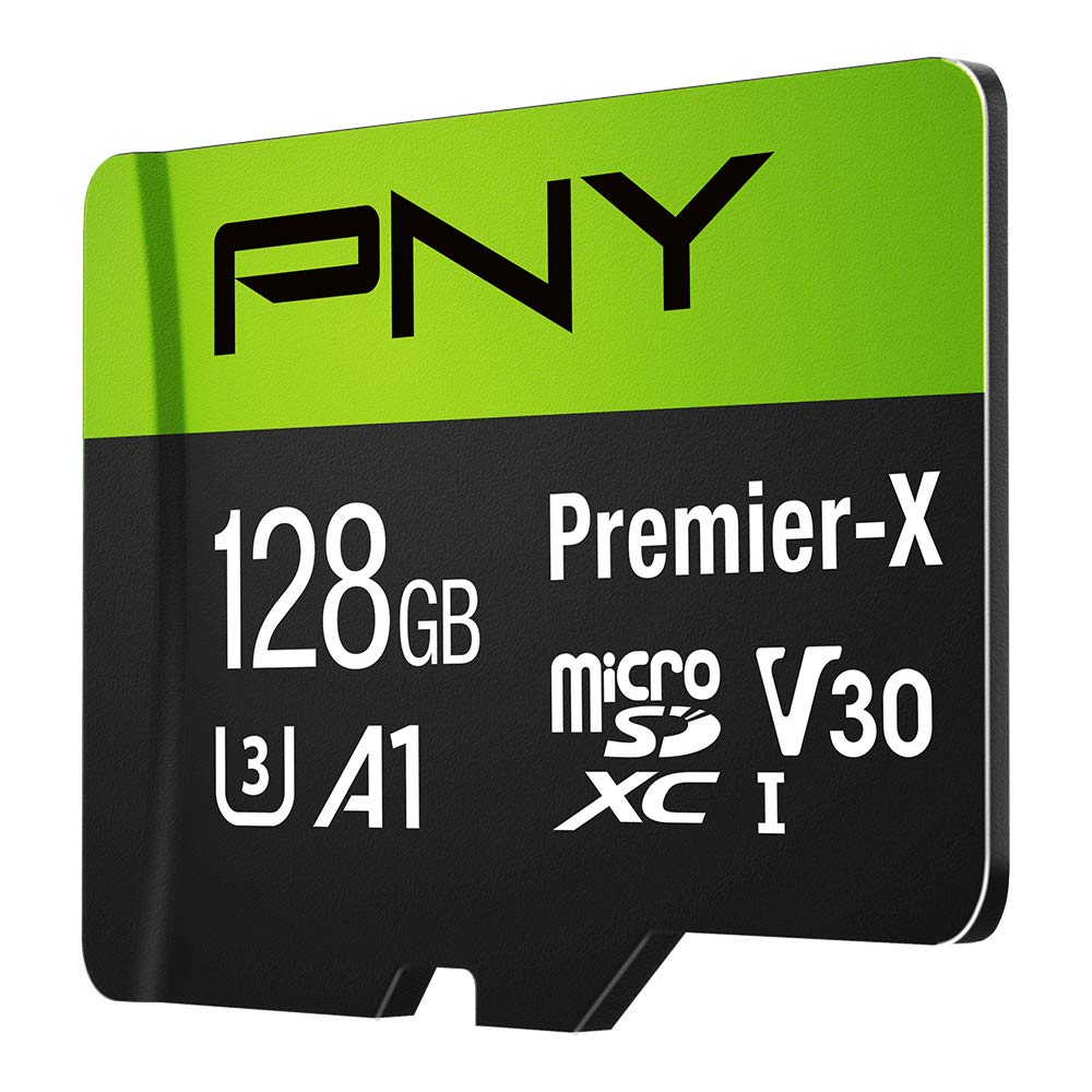 PNY 128GB Premier - X C10 U3 V30 A1 microSDXC Flash Memory - PNY Official Product View 2