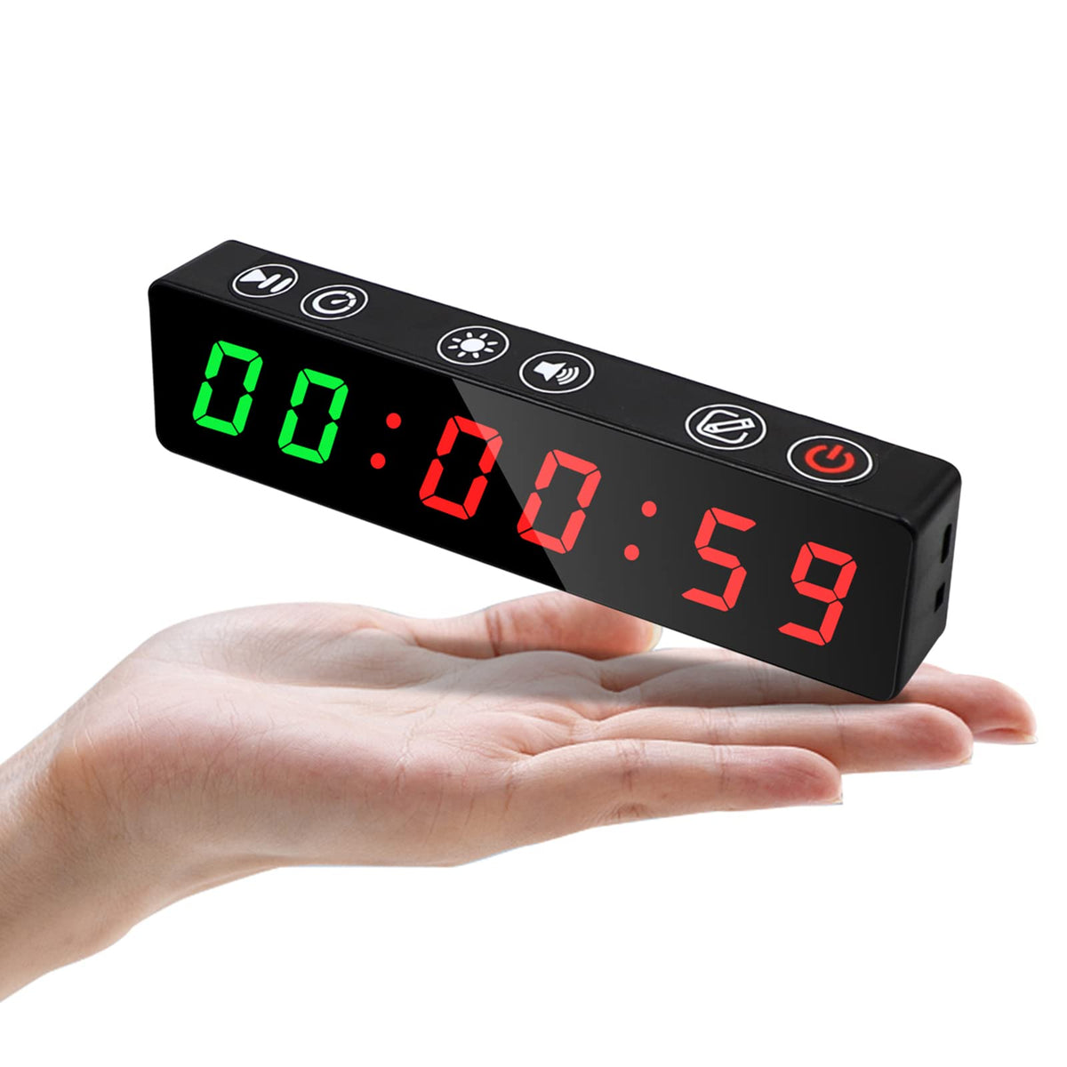 Gym Timer Portable Interval Timer with Rechargeable Battery - Jhering Official Imagery - 2