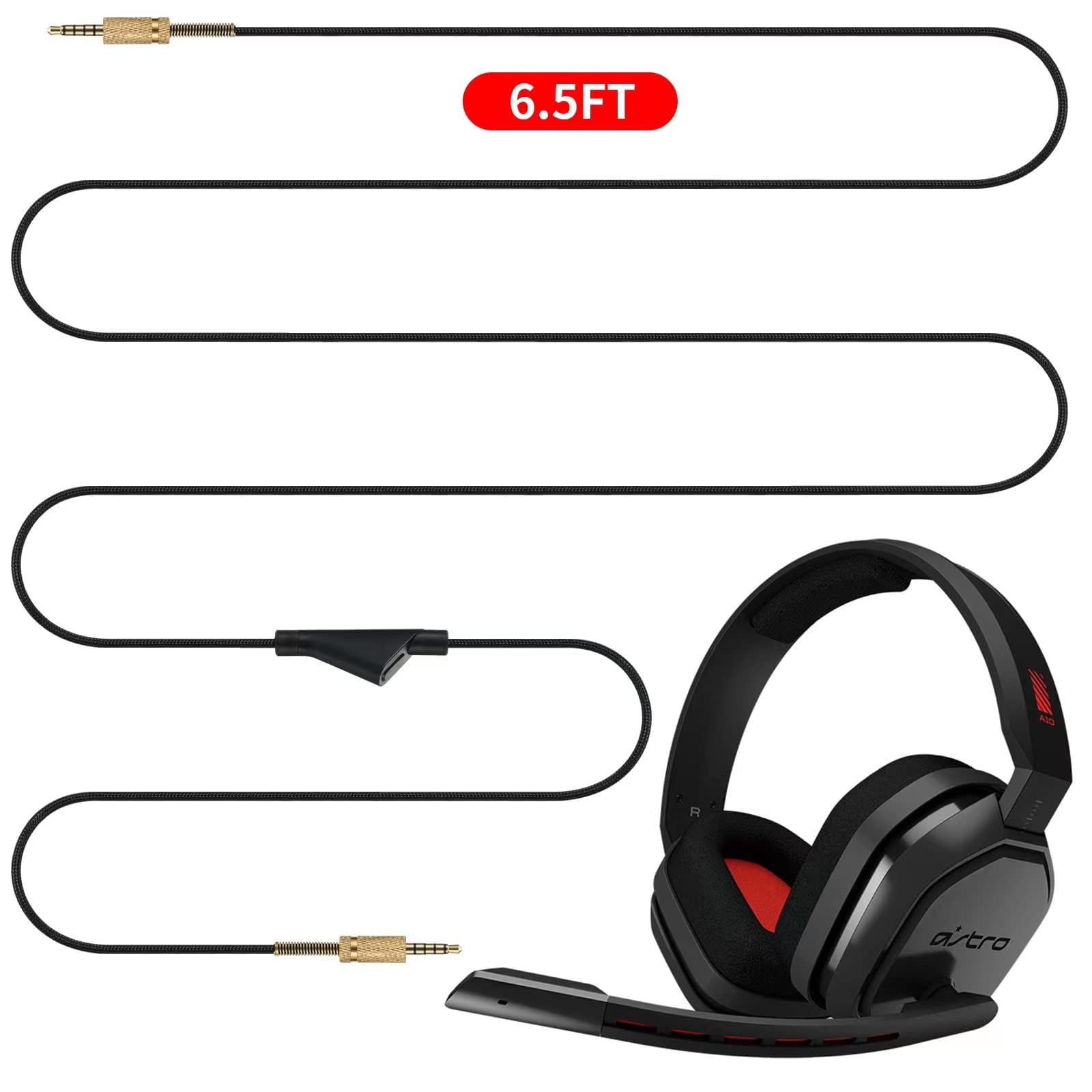 Cypher.V Replacement Cable Cord for Astro A40/A40TR/A10 Gaming He by Cypher.V - Angle View 3