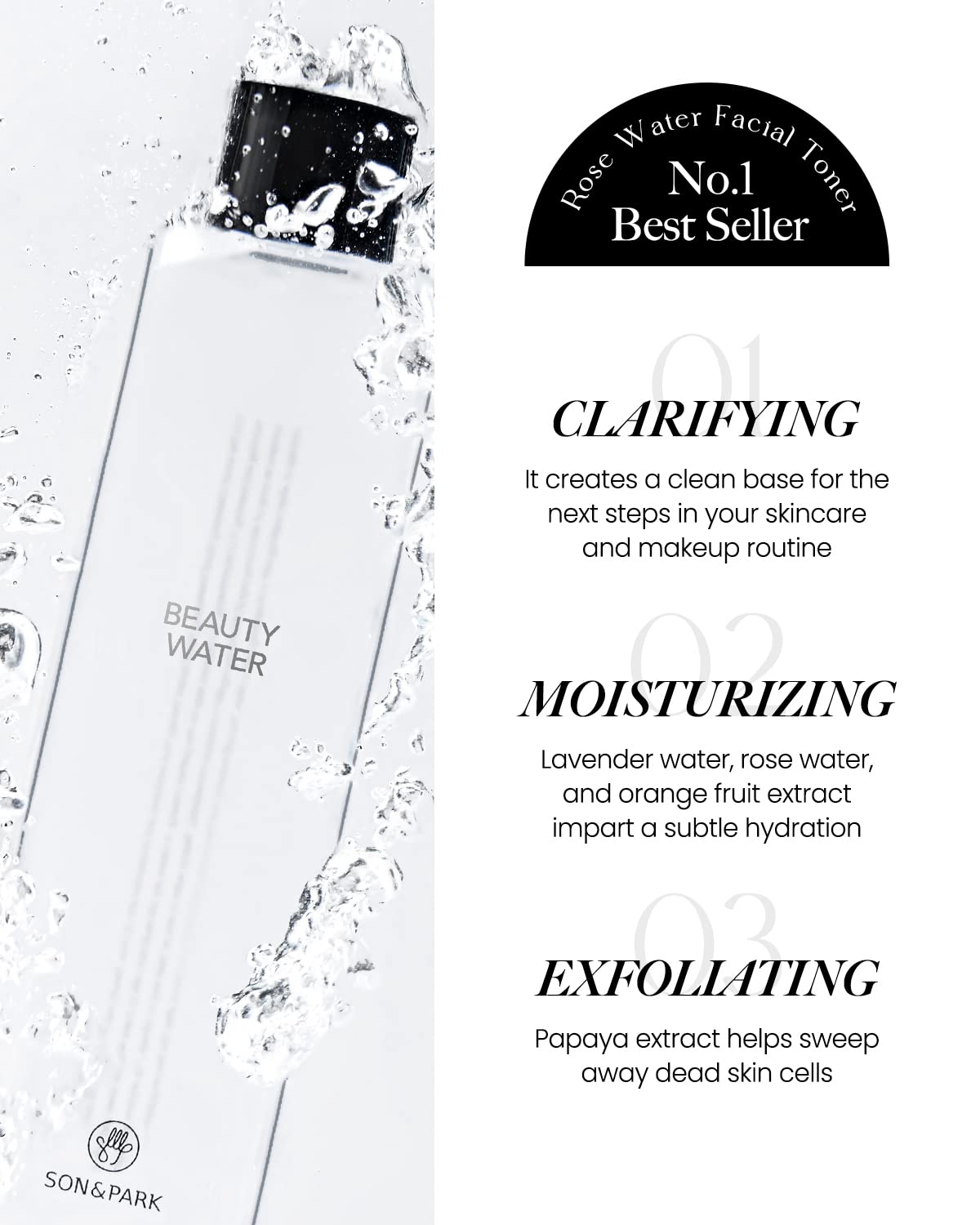 Son&Park Beauty Water (340ml / 11.49 Fl.Oz) - Elefair Tech Official Product View 4