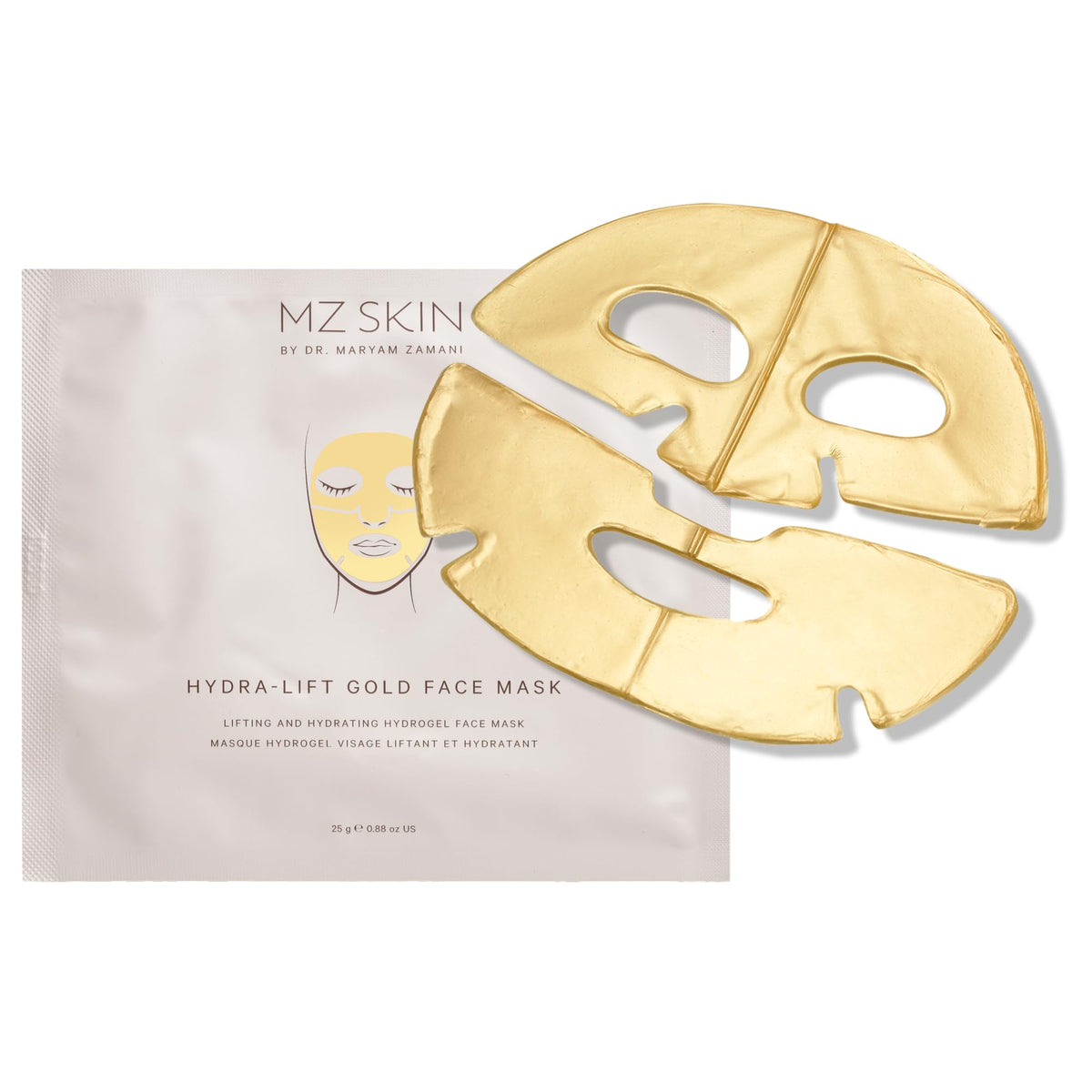 MZ Skin Hydra Lift Gold Facial Treatment Mask I Gold Infused - Premium Selection Official Imagery - 8