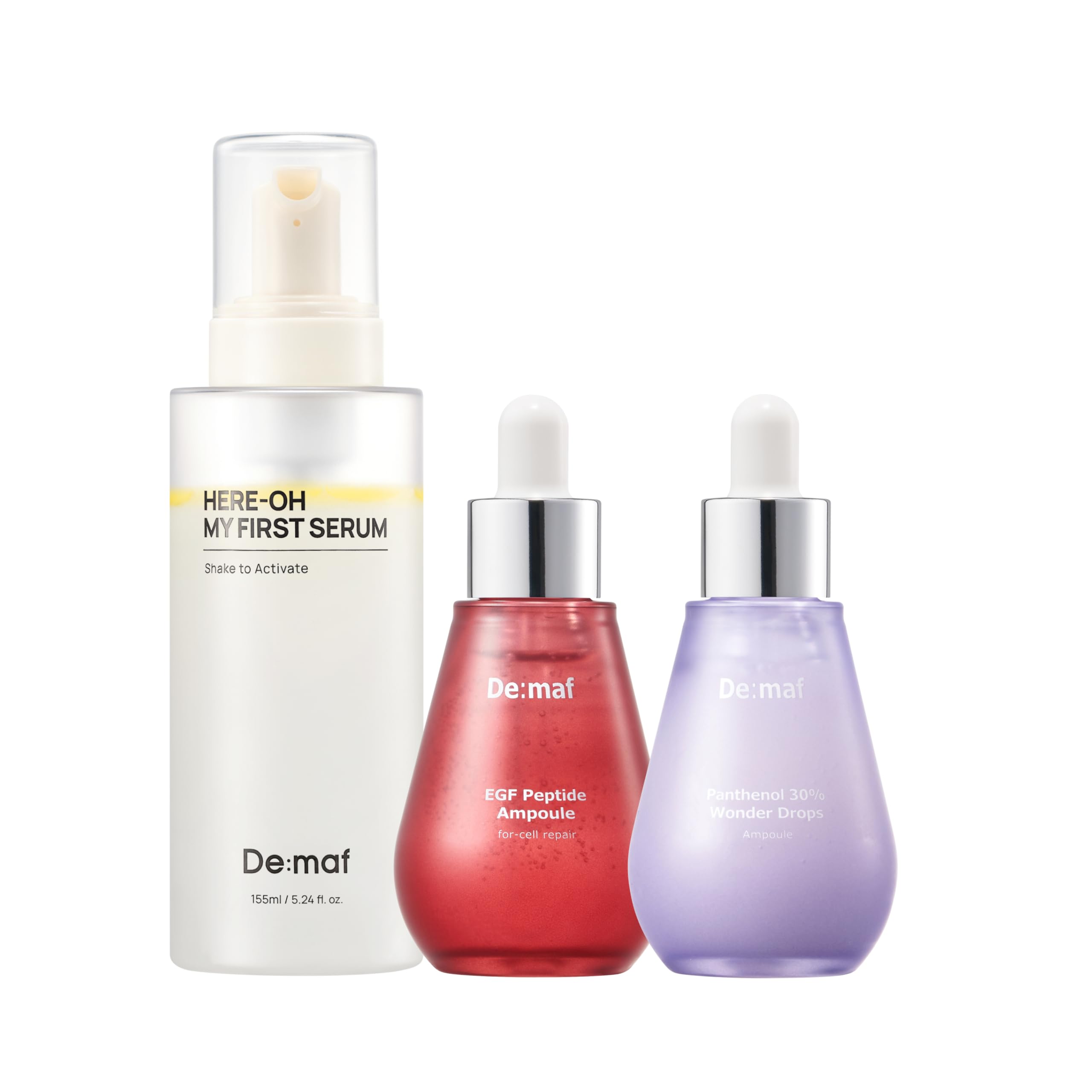 De:maf Ultimate Barrier & Glow Ampoule Trio - View 2