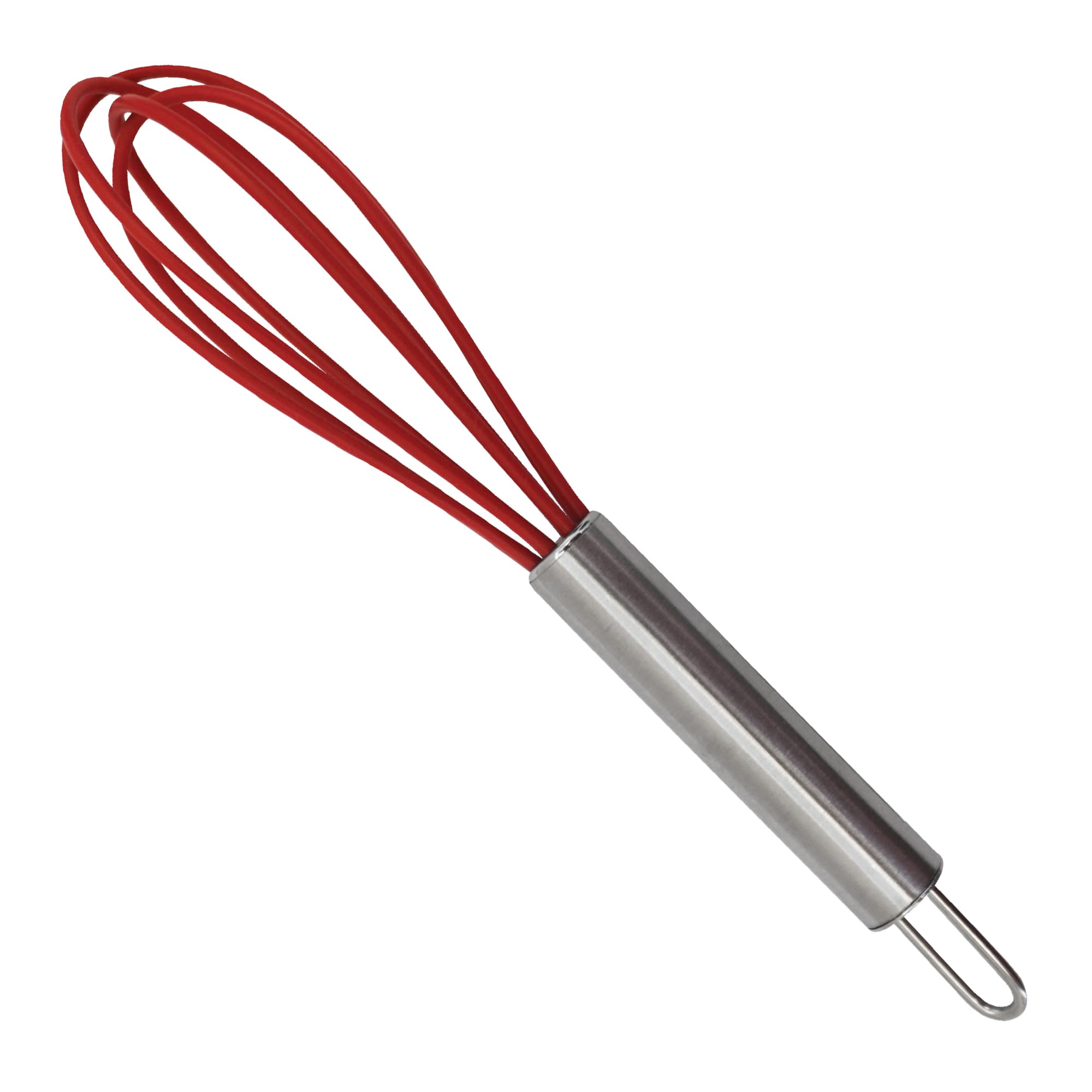 R&M CybrTrayd Silicone 5.75" Whisk, Red - View 1