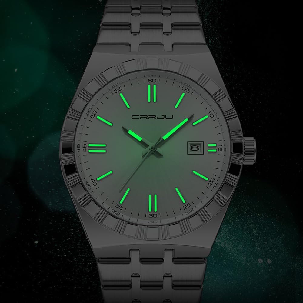 CRRJU Watches for Men Fashion Luxury Luminous Analog Quartz - CRRJU Official Imagery - 5