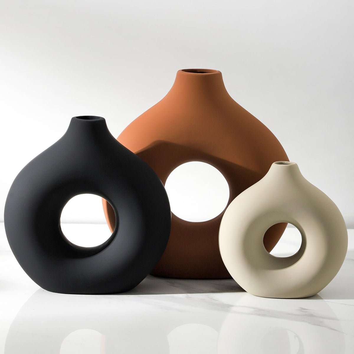 Ceramic Vase Home Table Decor - Vanselia Official Imagery - 1