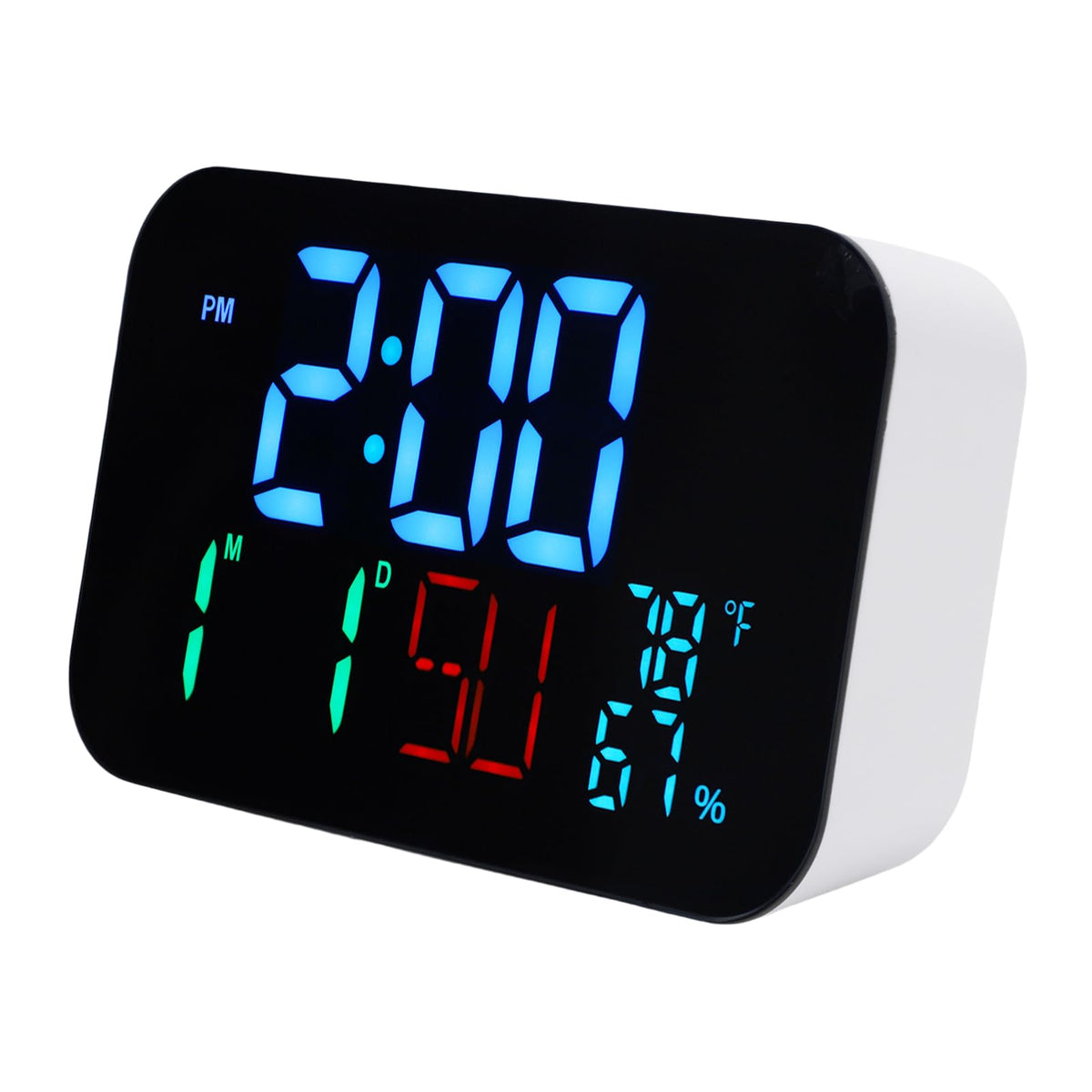 WiFi Smart Clock Thermometer Large LED Display with 4 - Premium Selection Official Imagery - 2