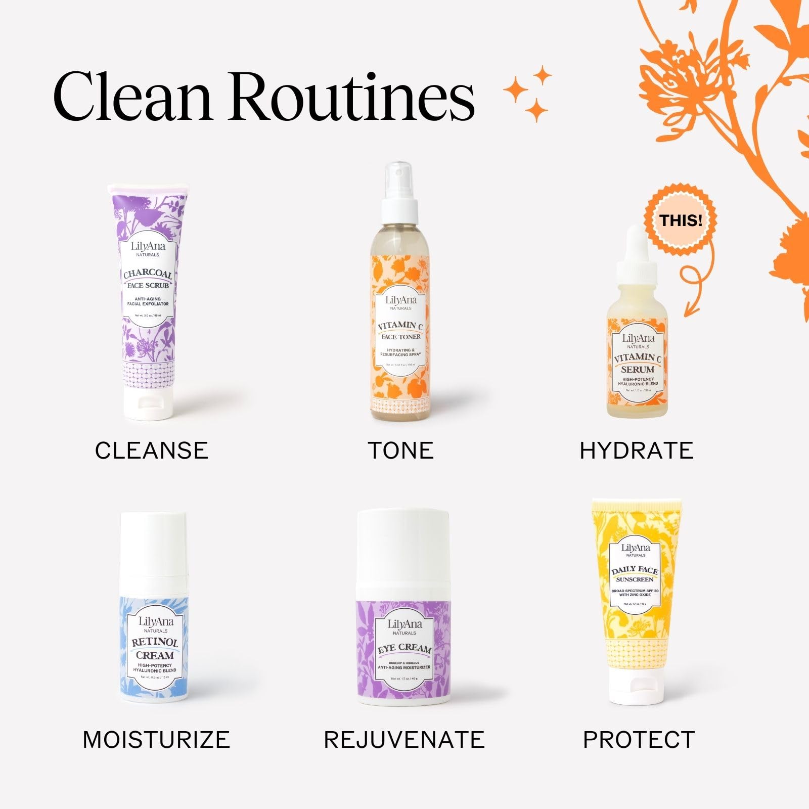 LilyAna Naturals Vitamin C Face Serum with Hyaluronic Acid - LilyAna Naturals Official Product View 9