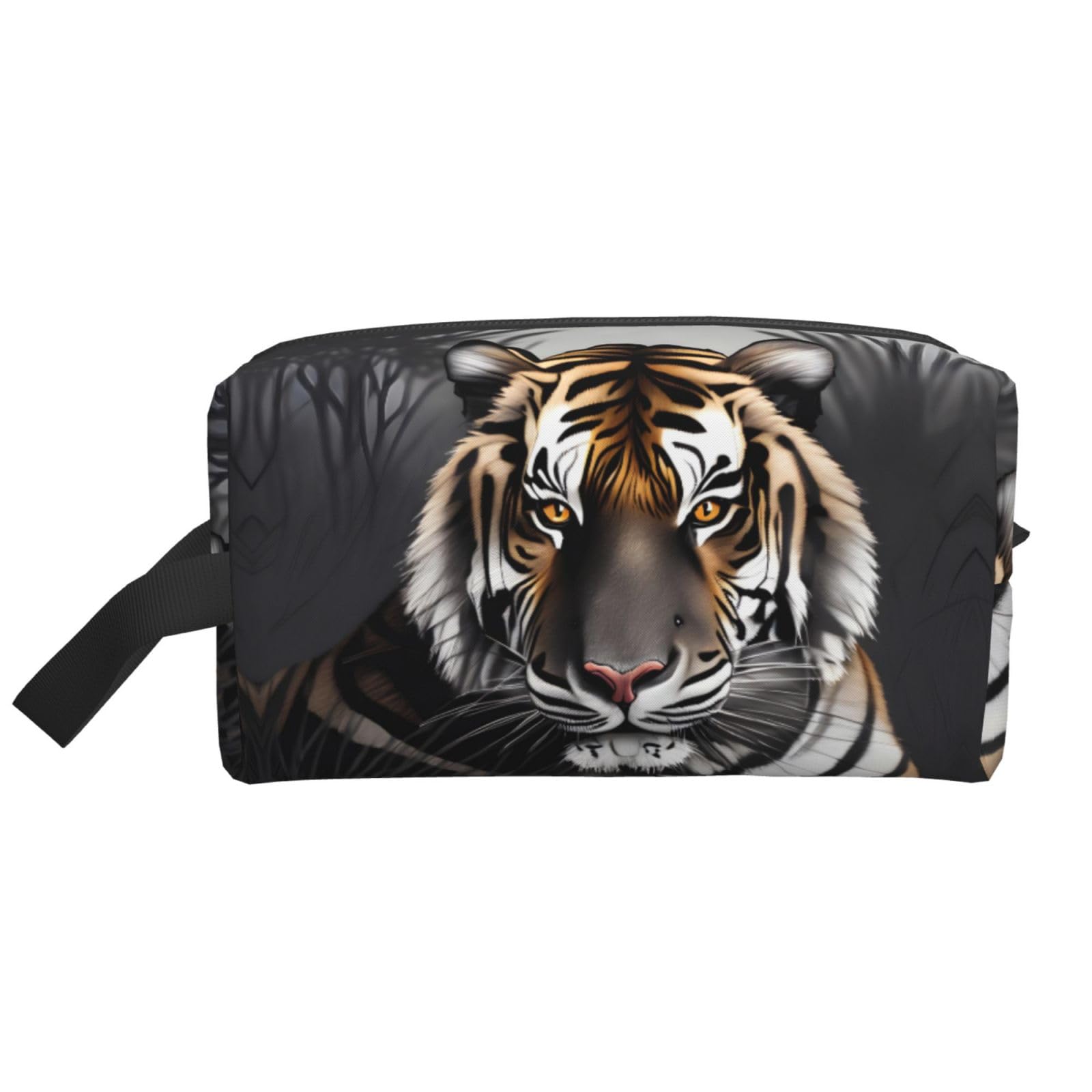 SXZVVBN Tiger at rest Large Capacity Travel Toiletry Bag Durable Oxford Cloth Makeup Organizer Cosmetic Pouch