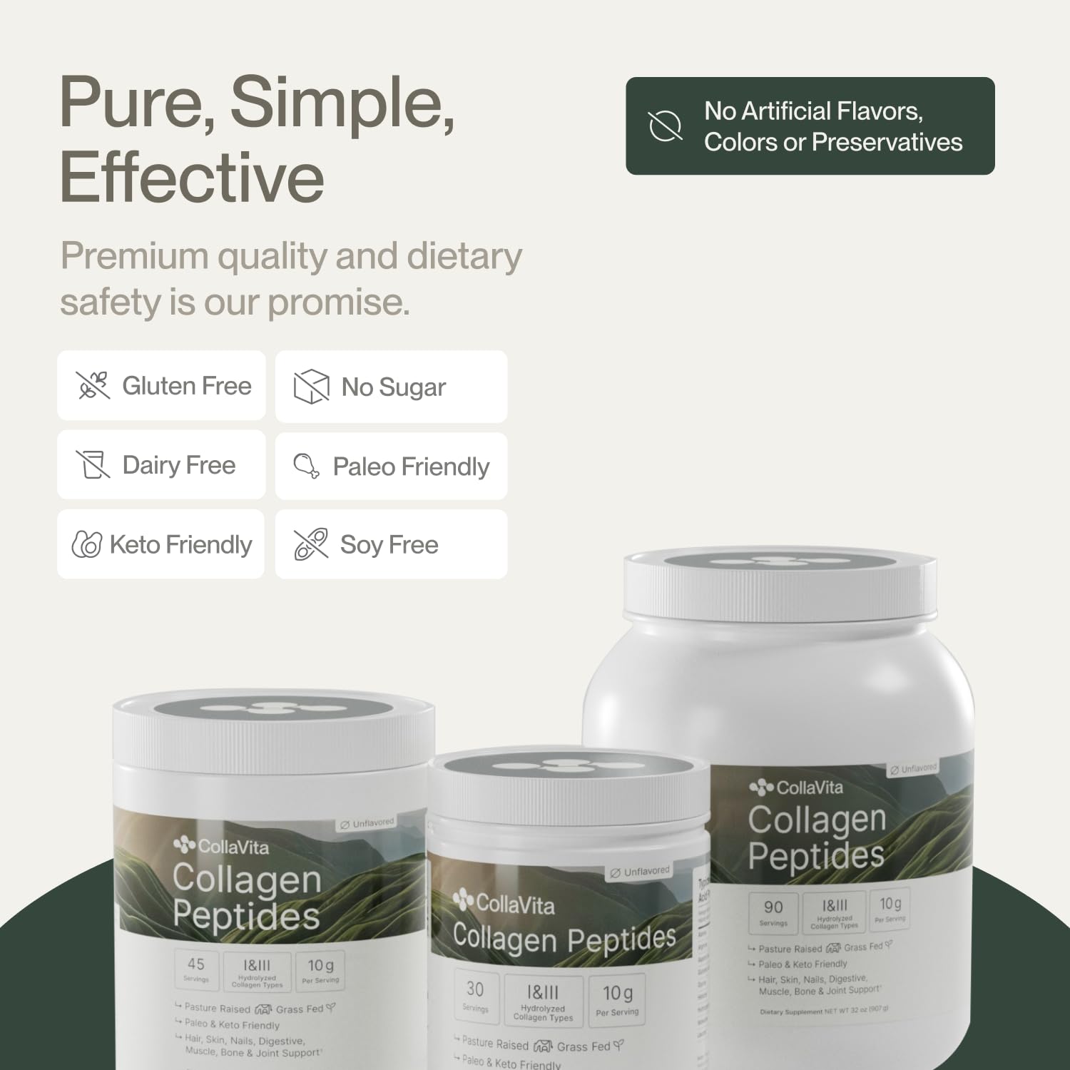 CollaVita Collagen Peptides Powder Grass Fed Pasture Raised - Colla Vita Official Imagery - 4