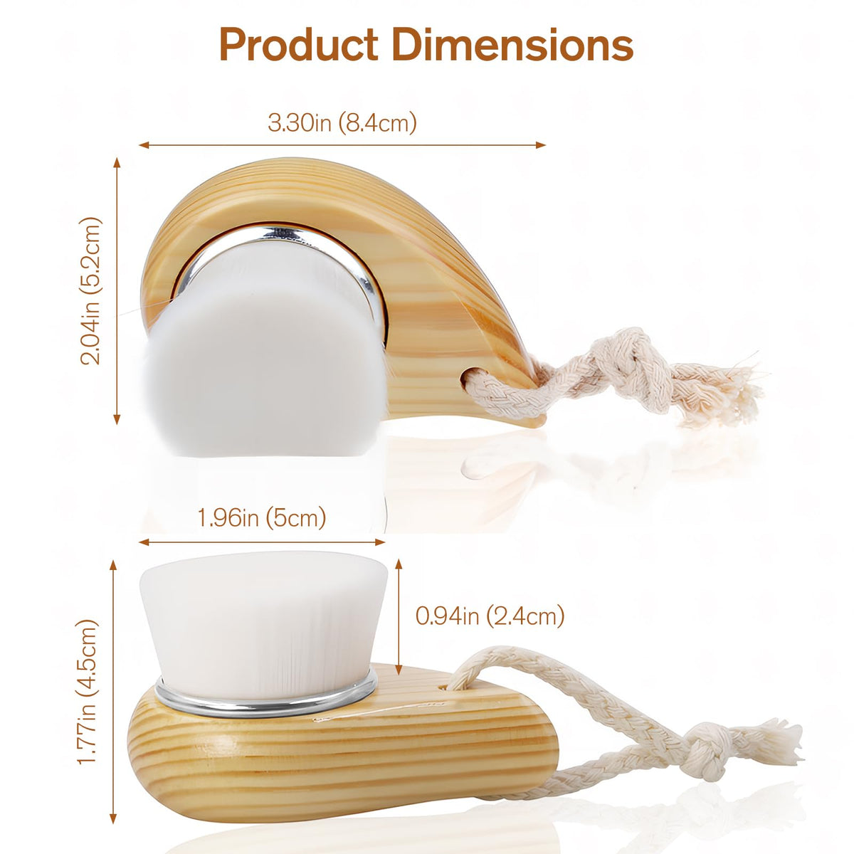 Soft Bristle Facial Cleansing Brush for Deep Pore Cleaning - Jaasuee Official Imagery - 8