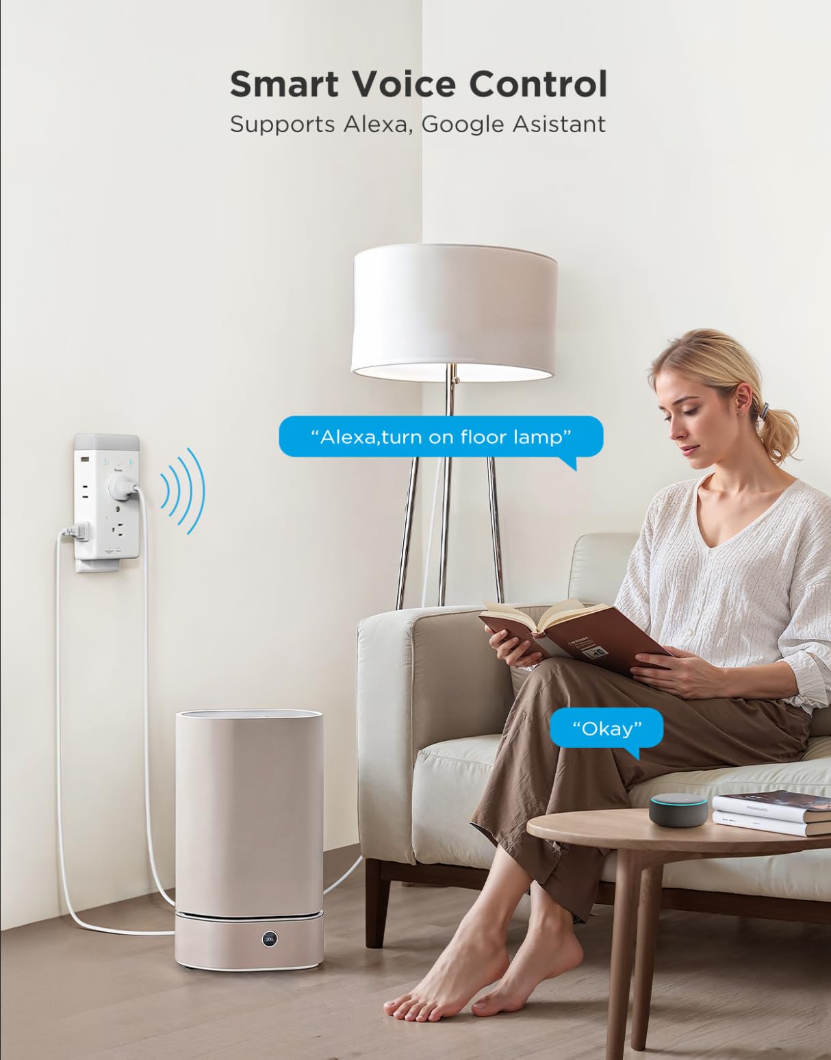 Govee Smart Plug Outlet Extender 3 Sided Power Strips with - Premium Selection Official Imagery - 4