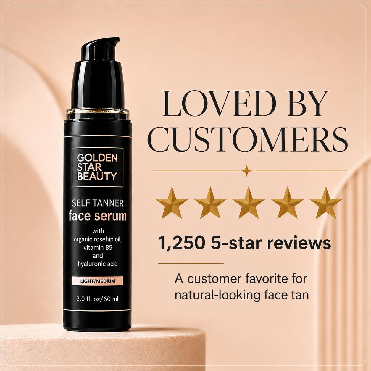 Face Tanner – Self Tan Serum w/Hyaluronic Acid and Organic Oils, Self Tanners Best Sellers, Facial Sunless Tanner for Natural Sunkissed Glow, Fake Tan Moisturizer, 2.0 fl - GOLDEN STAR BEAUTY Official Product View 10