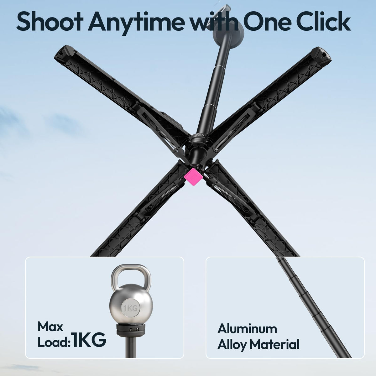 ULANZI MT85 60 Magnetic Phone Tripod for iPhone18Pro Auto - ULANZI Official Imagery - 4