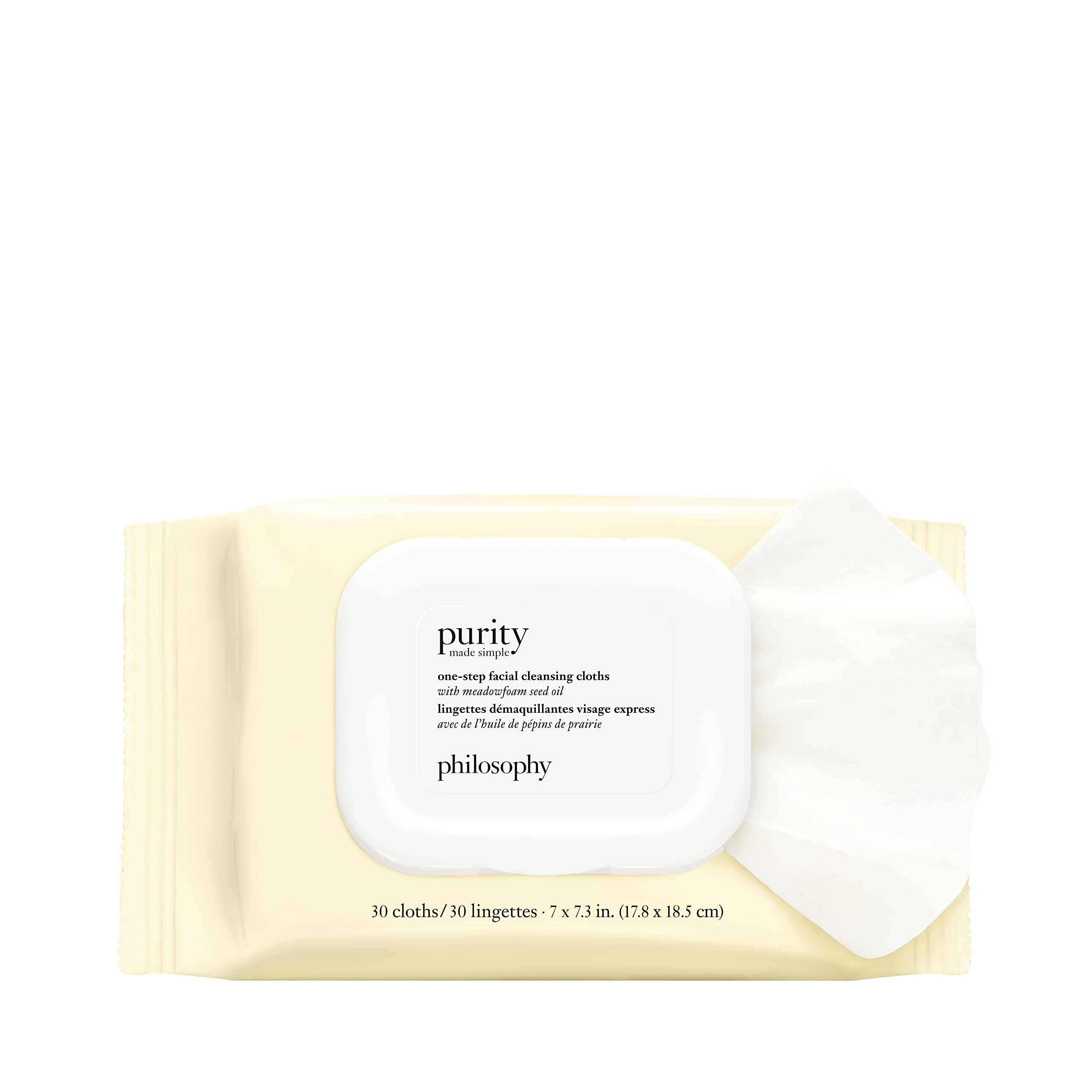 philosophy purity made simple one-step facial cleansing cloths - - Product Imagery