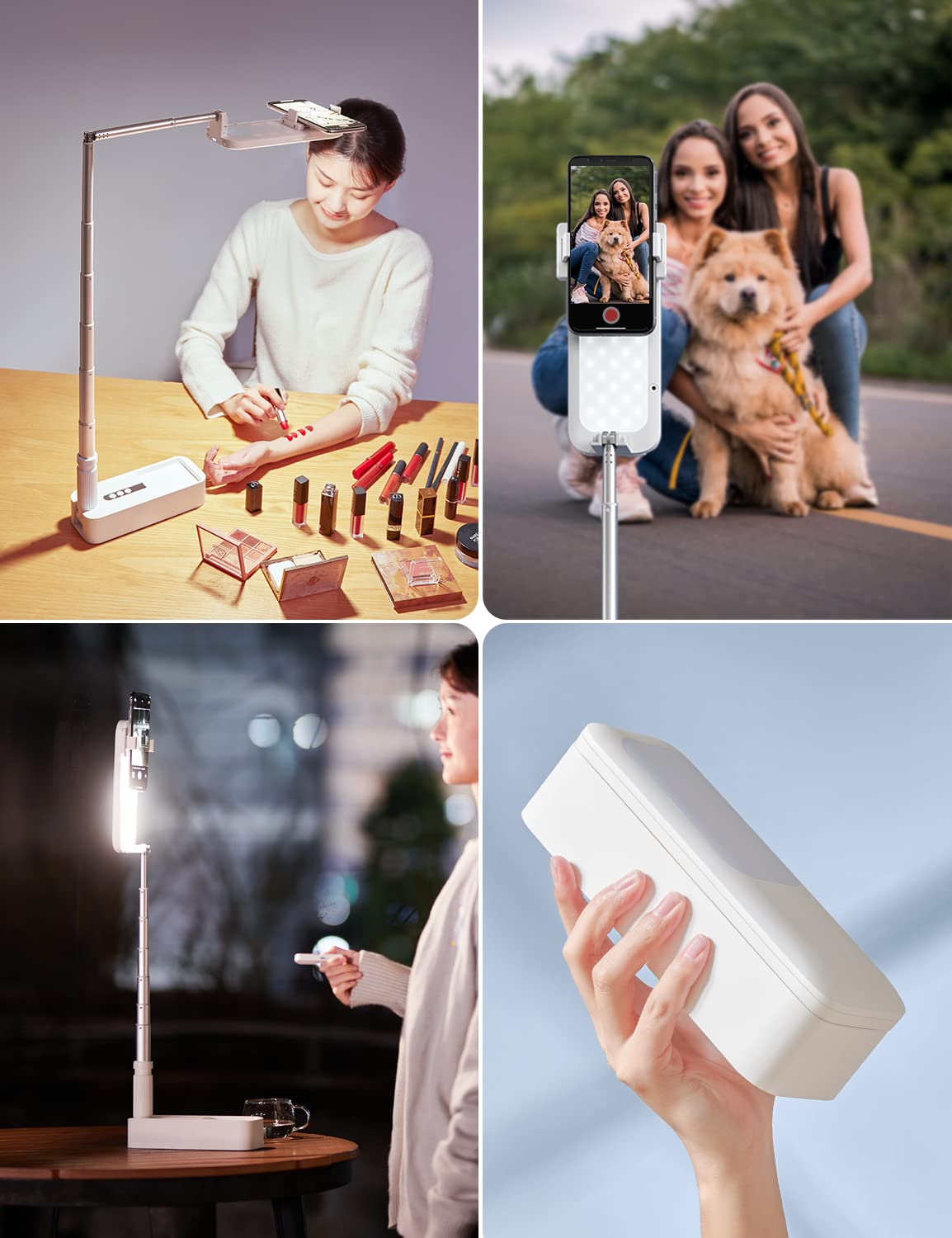 Selfie Stand with 360 Rotates Phone Holder Foldable - Woumlaiy Official Imagery - 4