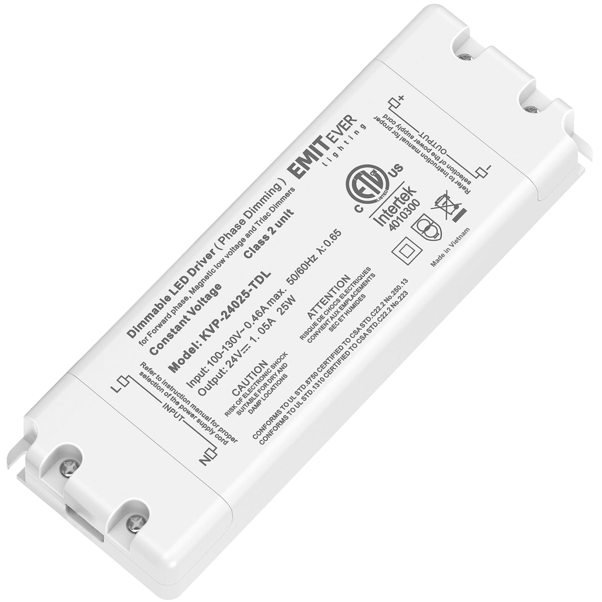 EMITEVER 25W 24V Triac Dimmable LED Driver AC 120V to DC - EMITEVER Official Imagery - 2