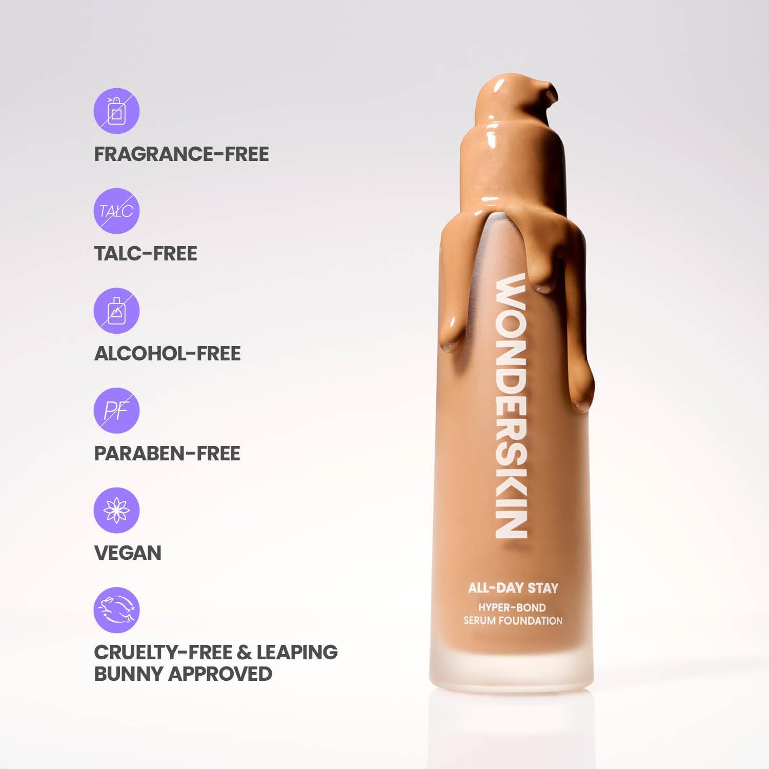 Wonderskin Serum Foundation - Hyper Bond All-Day Stay Waterproof Makeu - View 10