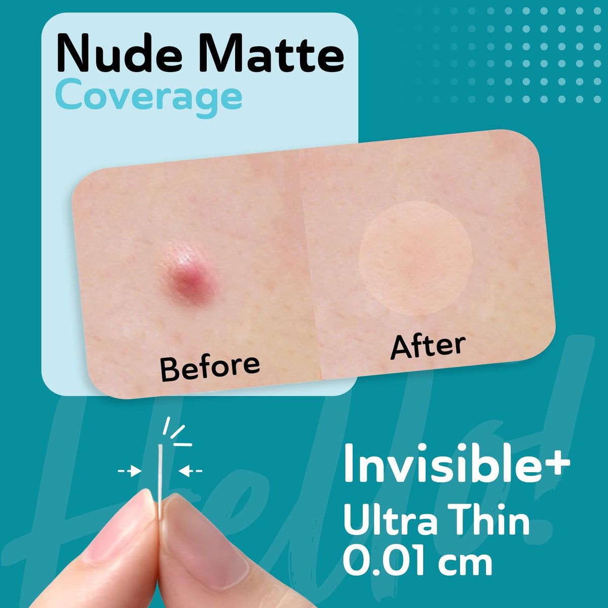 Invisible Salicylic Acid Pimple Patches for Face - DERMA ANGEL Official Imagery - 5