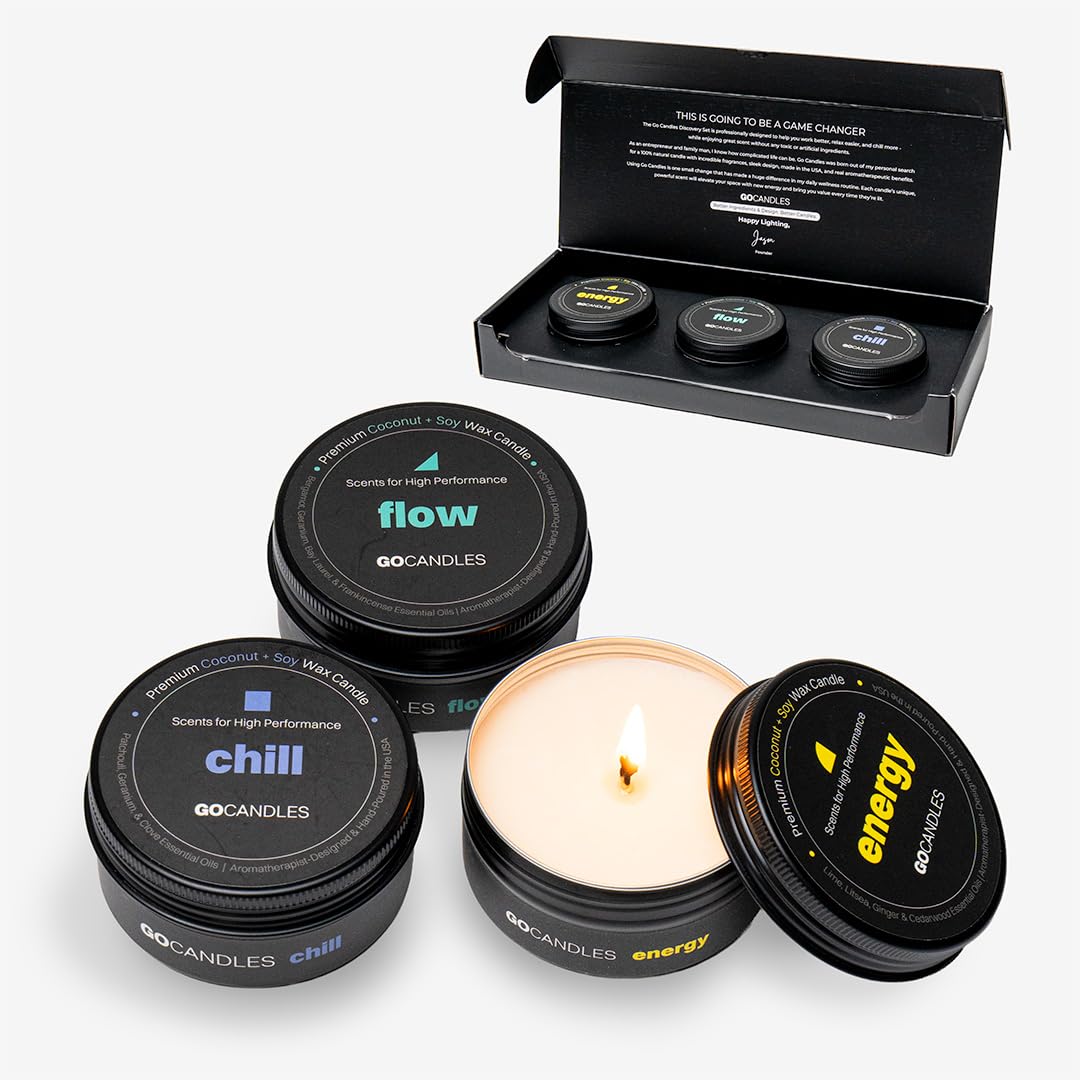 Go Candles Premium Scented Candle Gift Set - GOCANDLES Official Imagery - 1