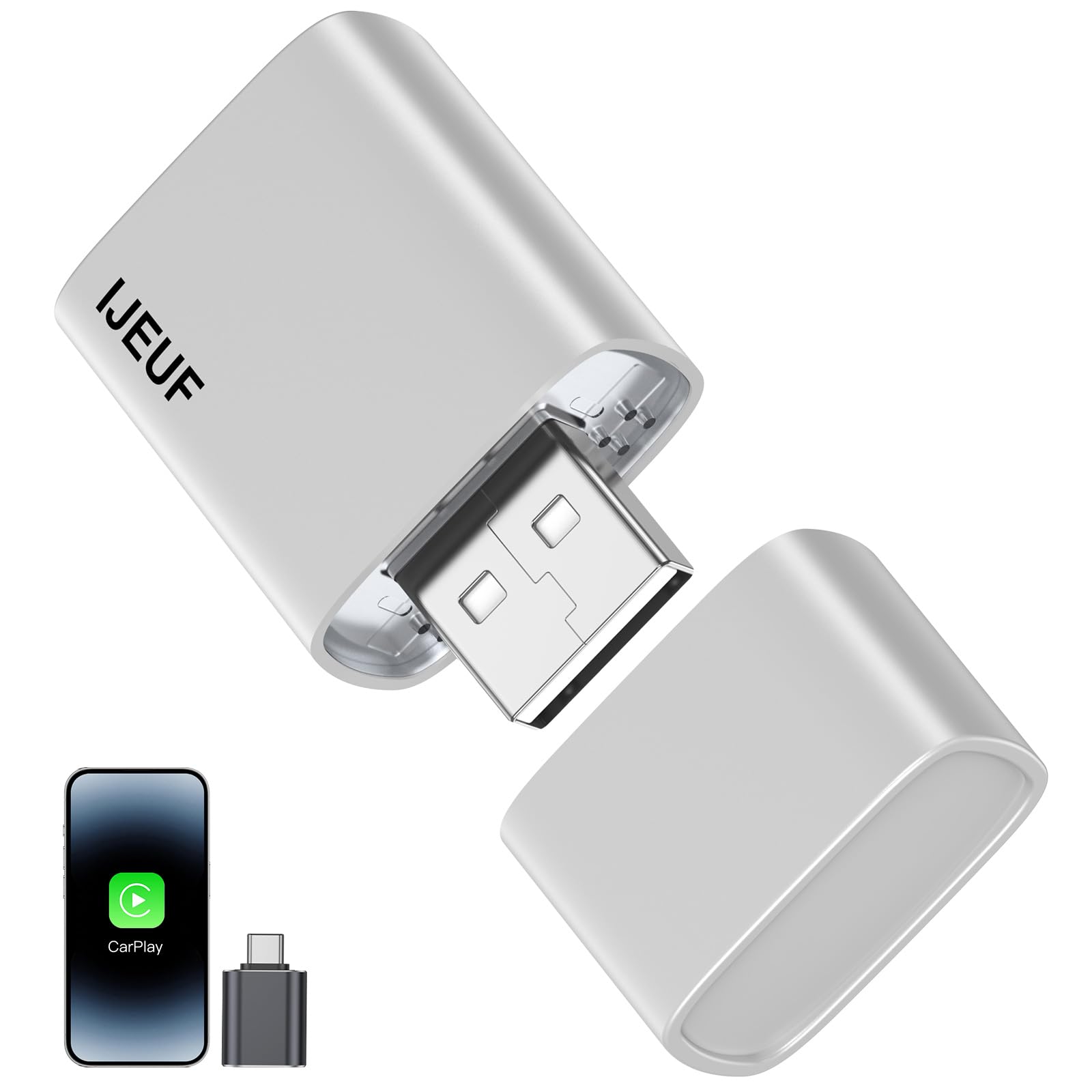IJEUF Wireless CarPlay Adapter for Apple iPhone 2026 Upgraded,Ult by IJEUF - Angle View 10