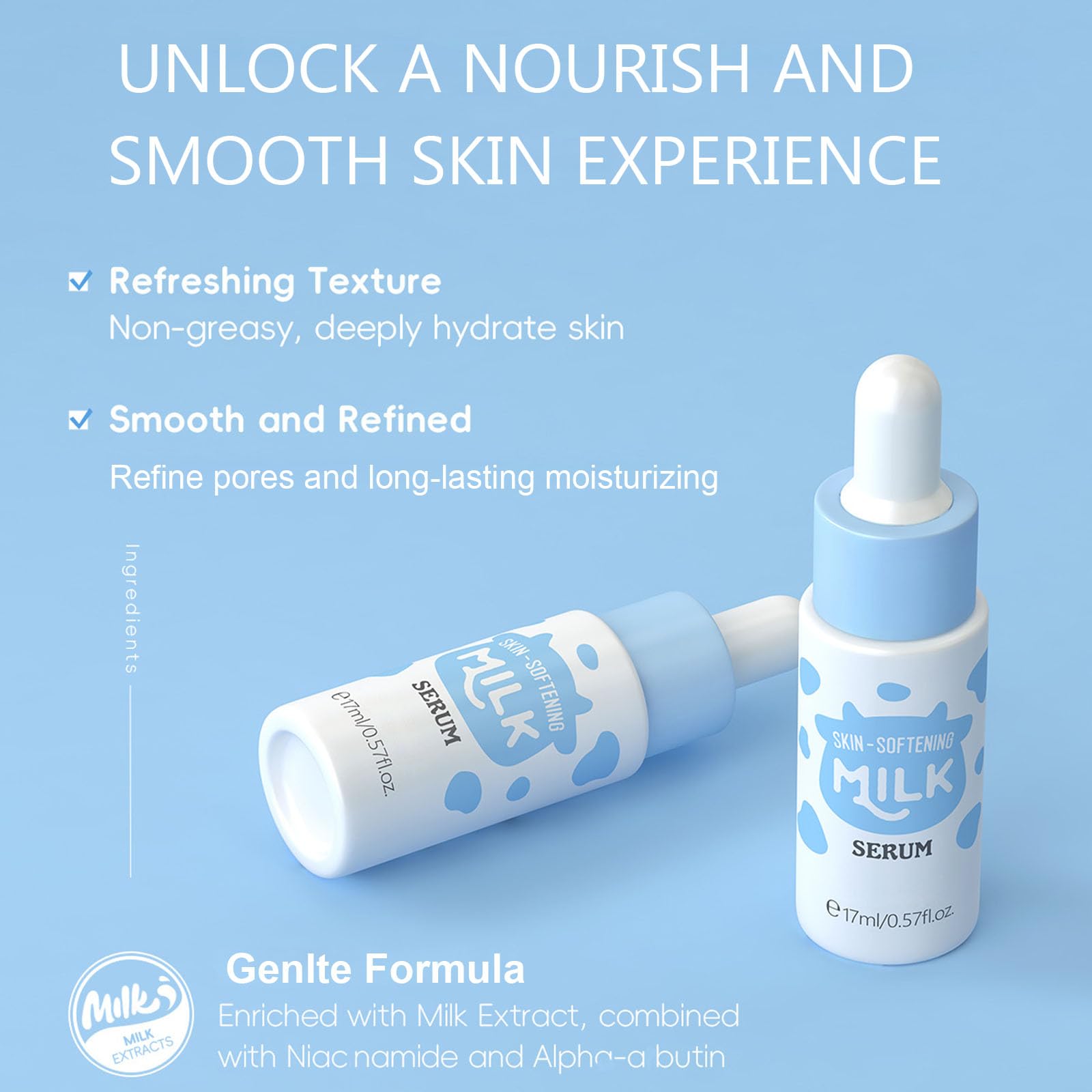 INSEEK Milk Skin Care Set for Kids &amp; Teens, Gentle &amp; - INSEEK