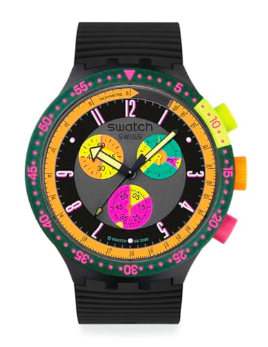 Swatch Big Bold Chrono Unisex Watch Casual Polymer Transparent - Product Imagery