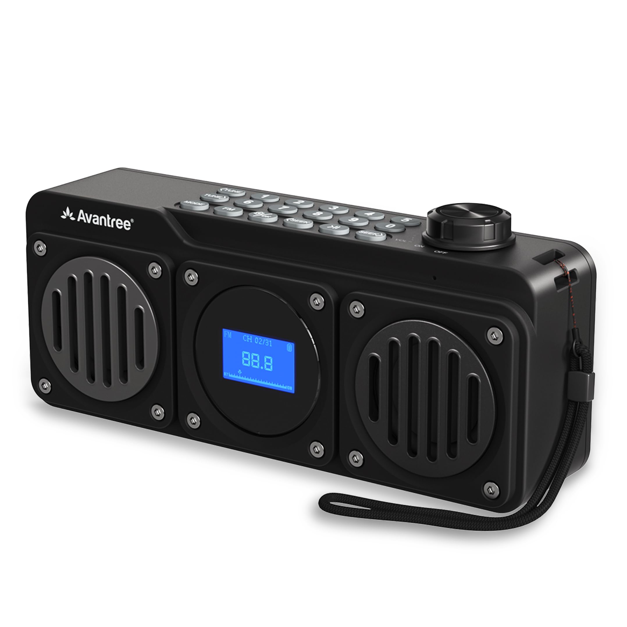 Avantree BoomByte FM Radio Bluetooth Speaker, Stereo