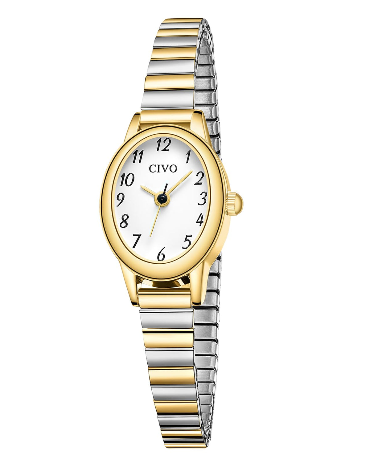 CIVO Small Gold Watches for Women Stretch Expansion Band - CIVO Official Imagery - 1