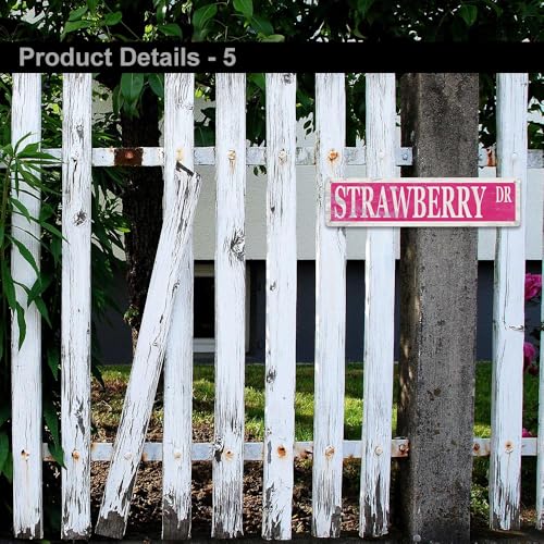 Strawberry Decor Sign Funny Strawberry Themed Gifts Party - Product Imagery