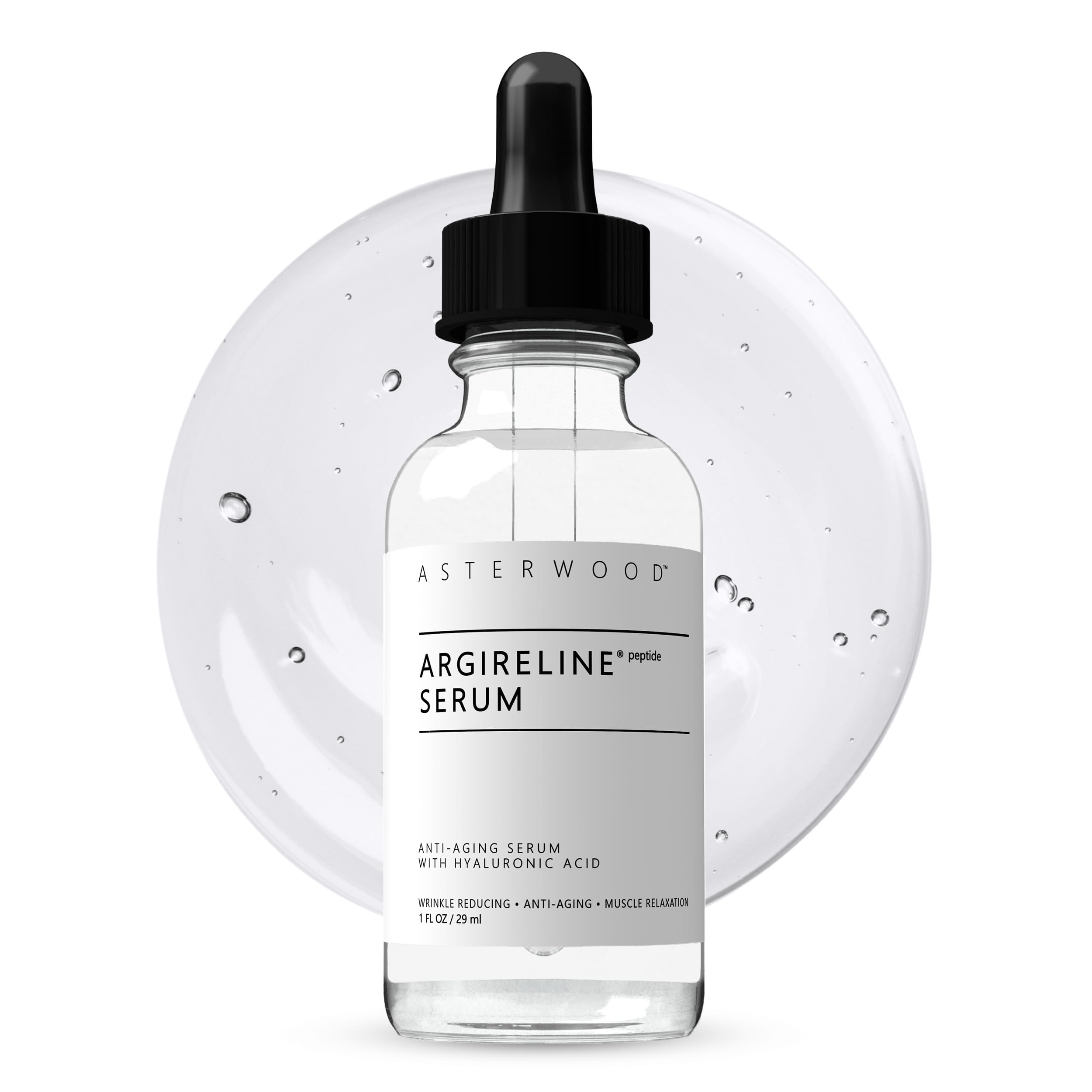 Asterwood Argireline Serum, Anti - Aging Peptide with Hyaluronic Acid 1 F - Asterwood Official Product View 2