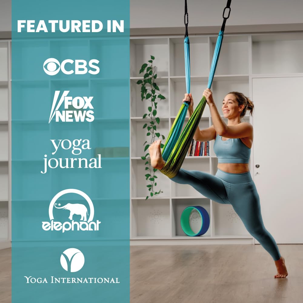 Swing Set for Back Pain Relief Inversion Therapy - Yoga Trapeze Official Imagery - 5