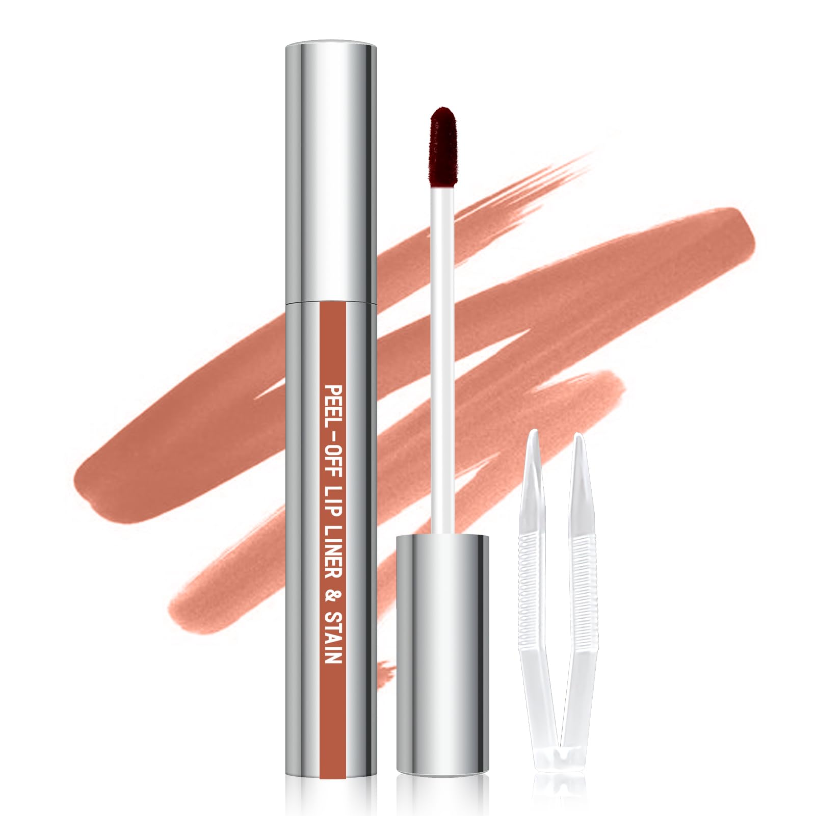 Cilrofelr Peel Off Lip Liner Stain, Long Wear Tattoo Lip Liner with Tw - View 9