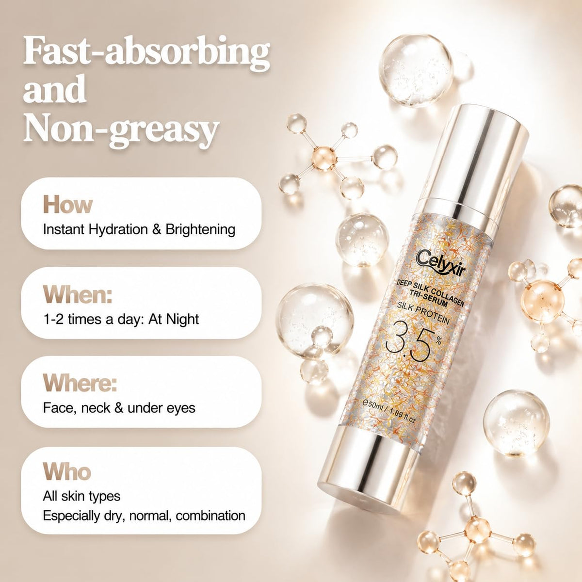 PDRN Retinol Deep Silk Collagen Tri Serum with 3 5 Silk - Premium Selection Official Imagery - 6