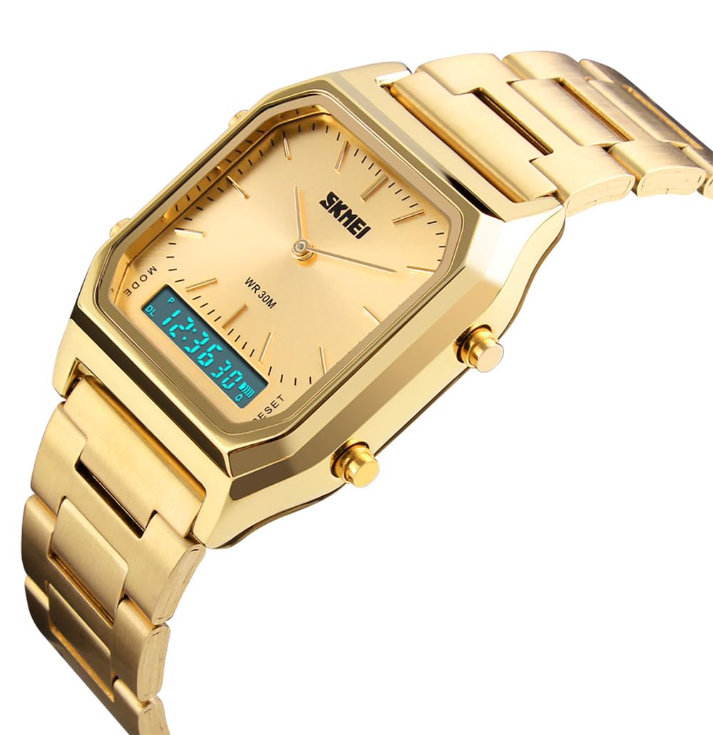 Gosasa Vintage Unisex Digital Sports Watch Dual Display - Gosasa Official Imagery - 3