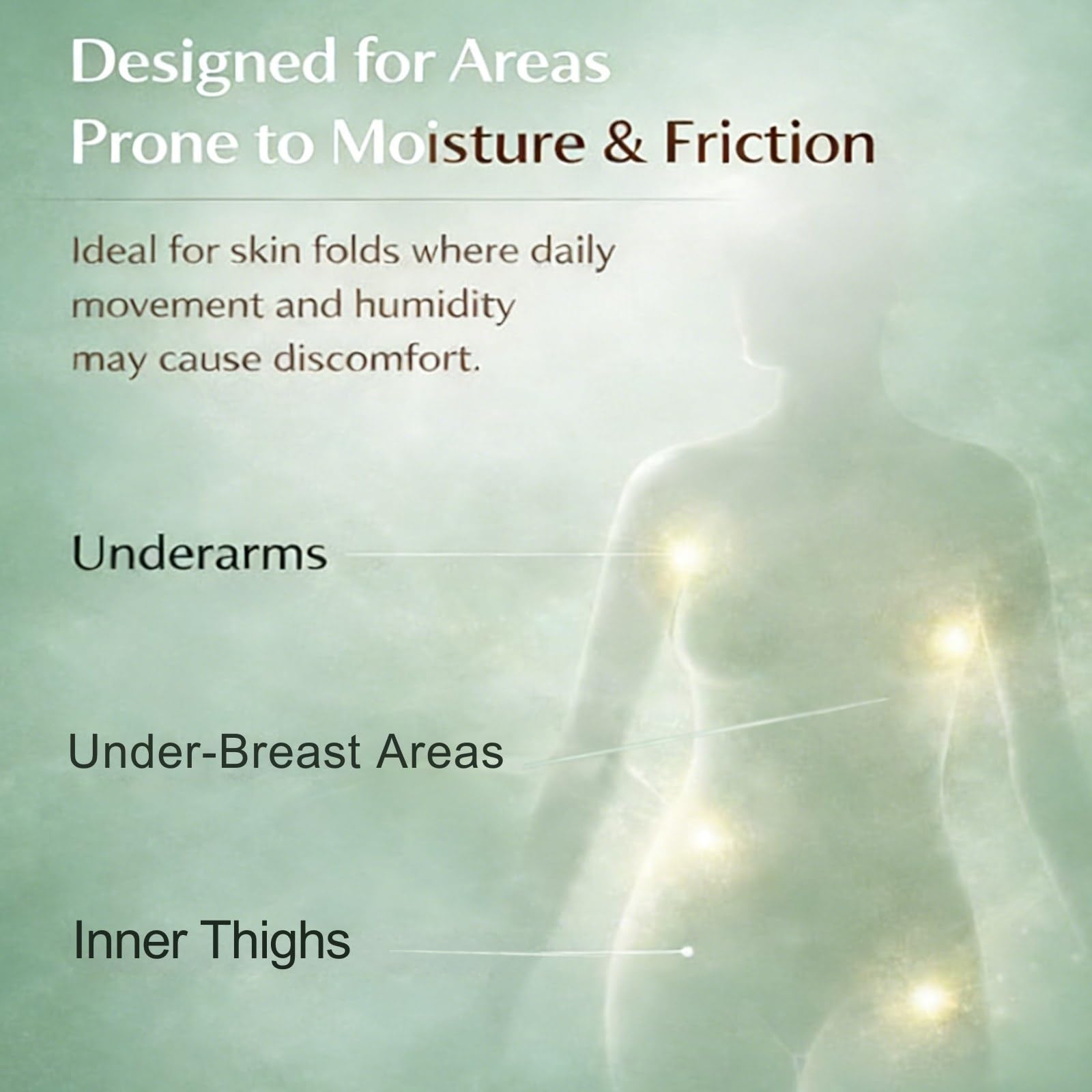 Two 2oz bottles of Generic Intertrigo Cream, a skin moisturizer for chafing and skin fold relief, shown in the image.