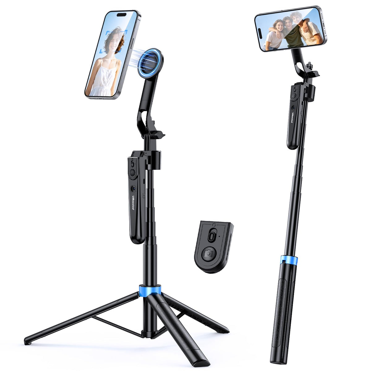UBeesize 72 Auto Face Tracking Tripod for iPhone MagSafe - UBeesize Official Imagery - 1