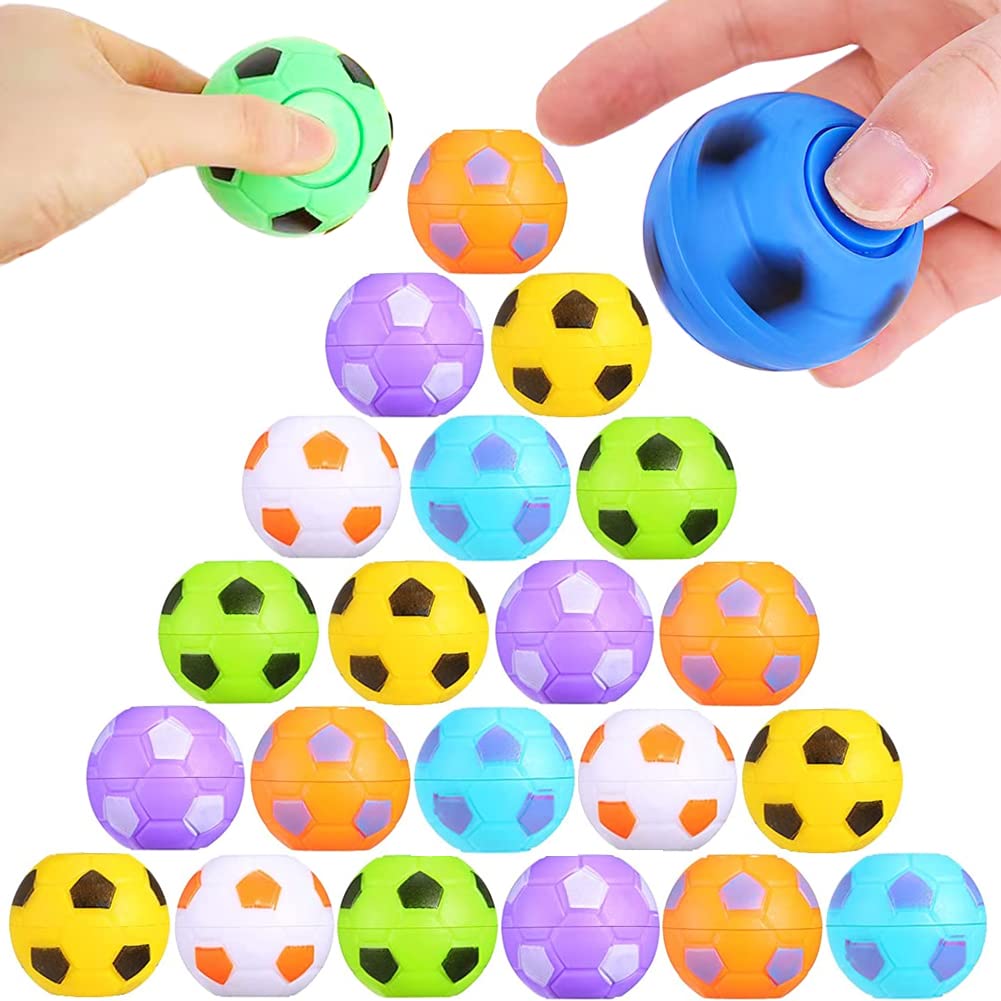 32 PCS Mini Fidget Spinners Soccer Ball Toys for Kids, Soccer - Product Imagery