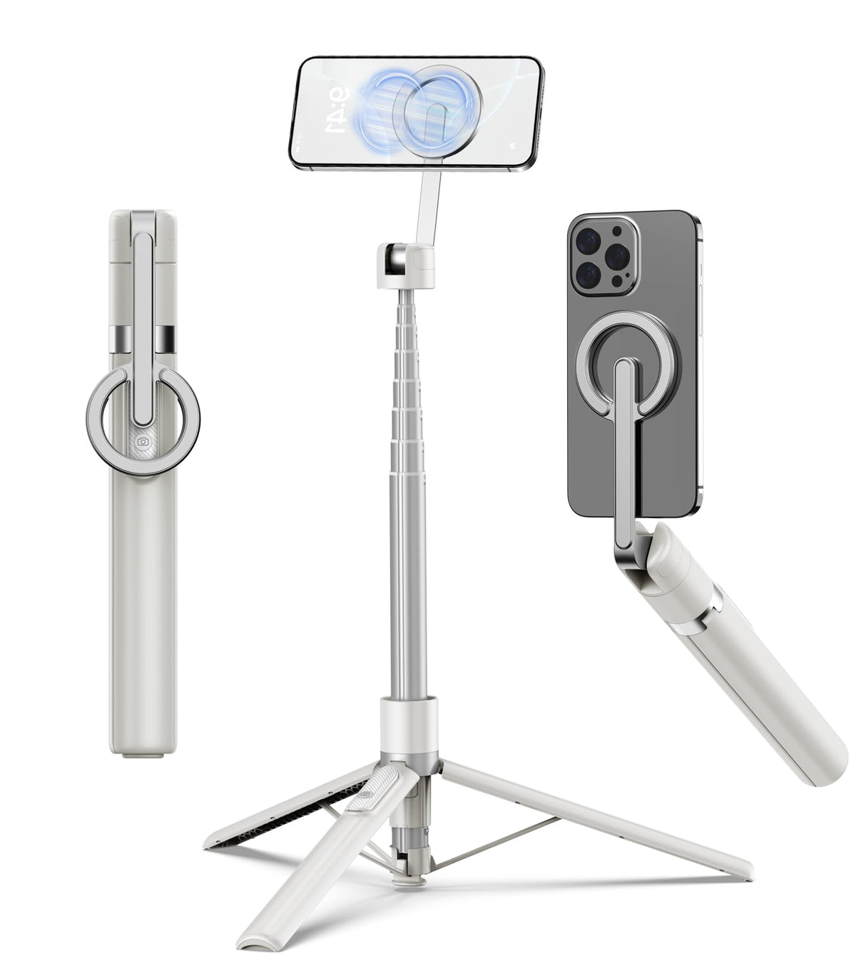 TONEOF 68 Magnetic Aluminum Phone Tripod Selfie Stick for - TONEOF Official Imagery - 1