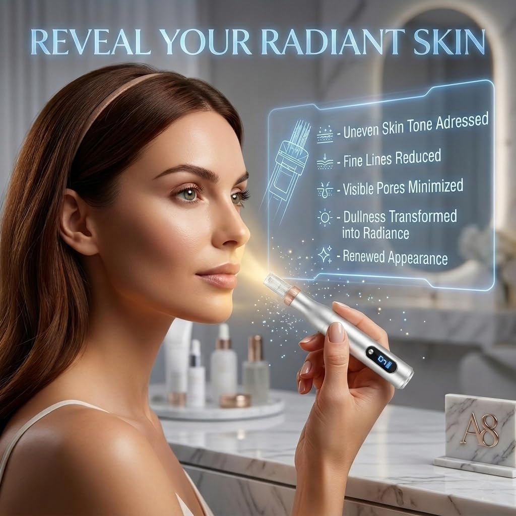 Microneedling Pen for Home Use Microneeding Derma Roller Pen - angjiar Official Imagery - 7