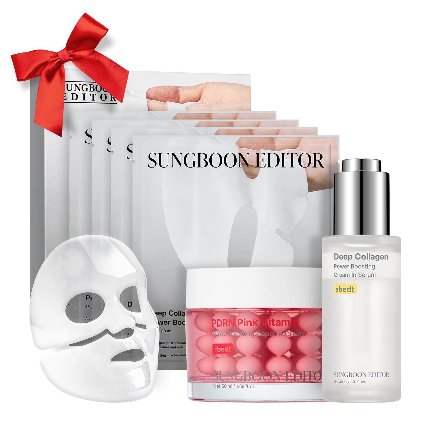 SUNGBOON EDITOR Firm-Looking Pink Glow Trio Set, Boosting Mask 4 Count - View 2