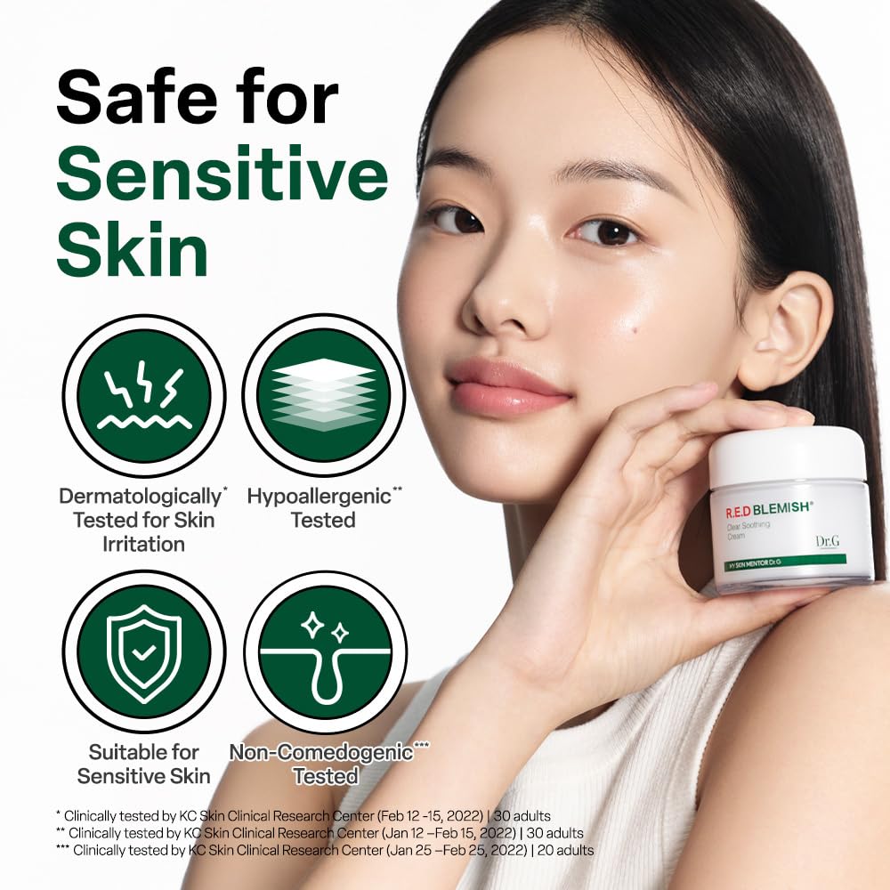 Dr.G R.E.D. Blemish Clear Soothing Face Cream, 2.36 fl oz - Dr.G Official Product View 6