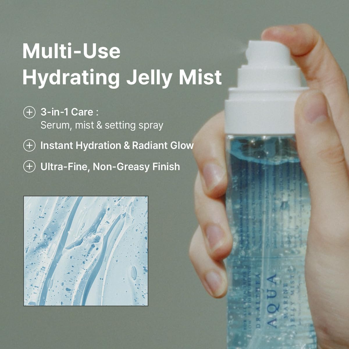 Dr.Althea Aqua Marine Jelly Mist, 3.38 Fl Oz, Korean Vegan Skin Care - Dr.Althea Official Product View 3