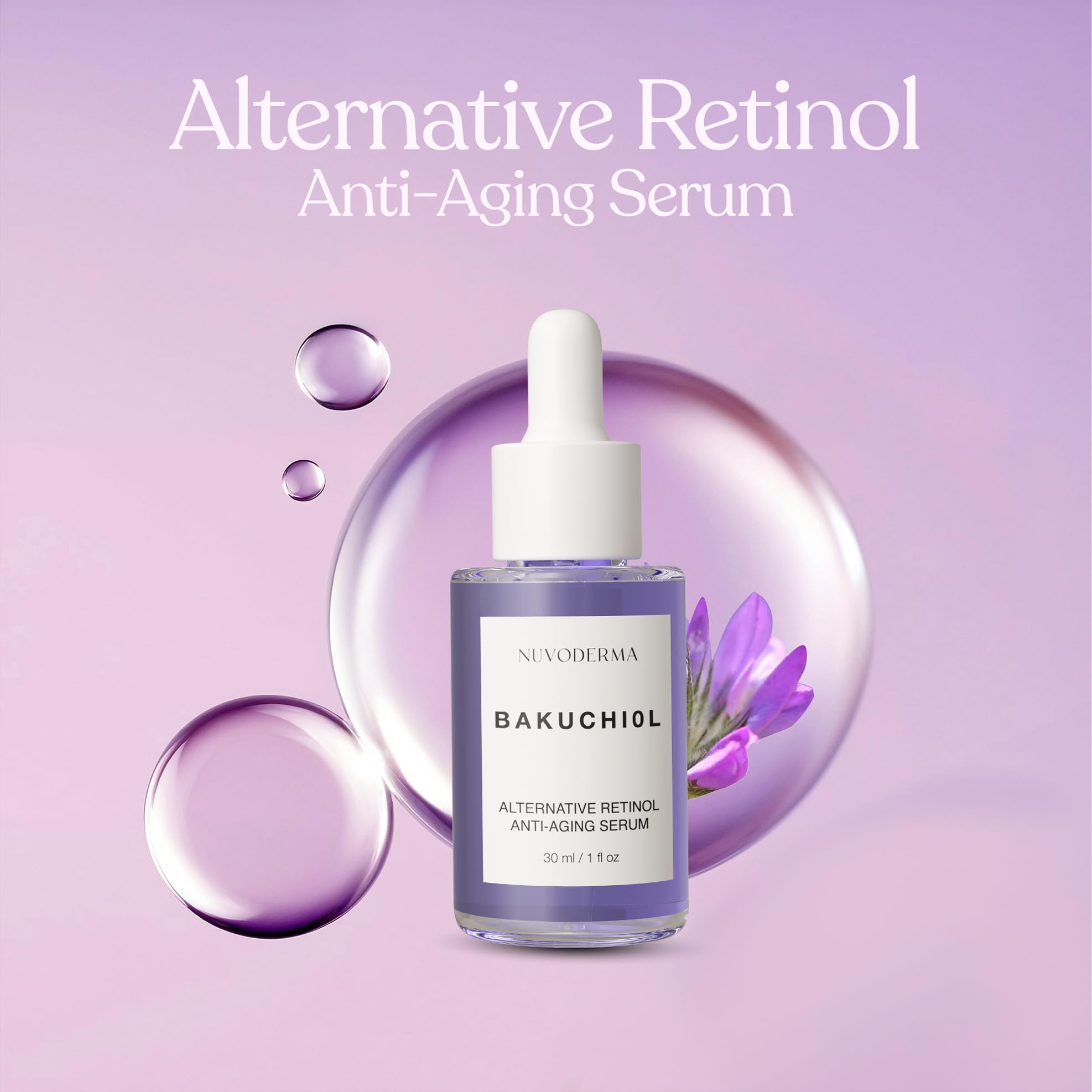 NUVODERMA Bakuchiol Face Serum – Bakuchiol Retinol Alternative – Organic - NUVODERMA Official Product View 5